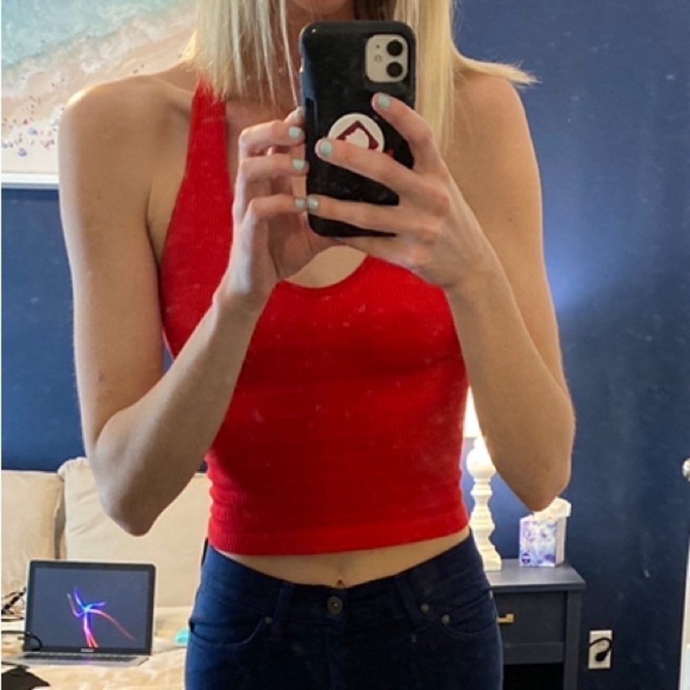 Suzette red halter neck tank top Size 0 Size Small​